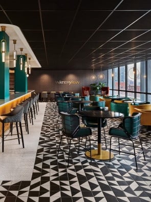 Interiors of Waterview, Chicago, Illinois